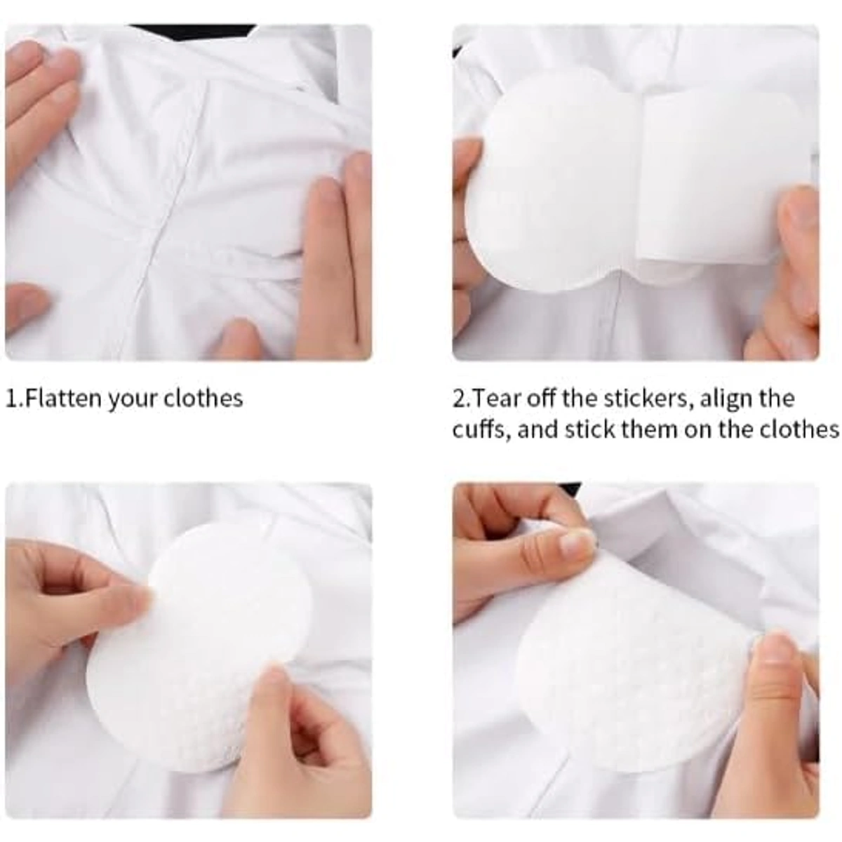 وسادات لاصقة للحماية من العرق - 12 قطعة