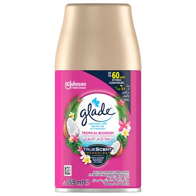 عبوة إعادة تعبئة بخاخ لجهاز معطر جو جليد الأوتوماتيكي - برائحة زهرة استوائية - 269 مل