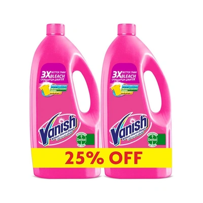 فانيش مزيل بقع الملابس سائل - وردي - 900 مللي - 2 قطعة