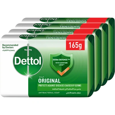 ديتول صابون يد - أصلي - 165 جم - 4 قطع