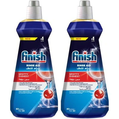 فينيش مساعد شطف لغسالات الاطباق - عادي - 400 مللي - 2 قطعة