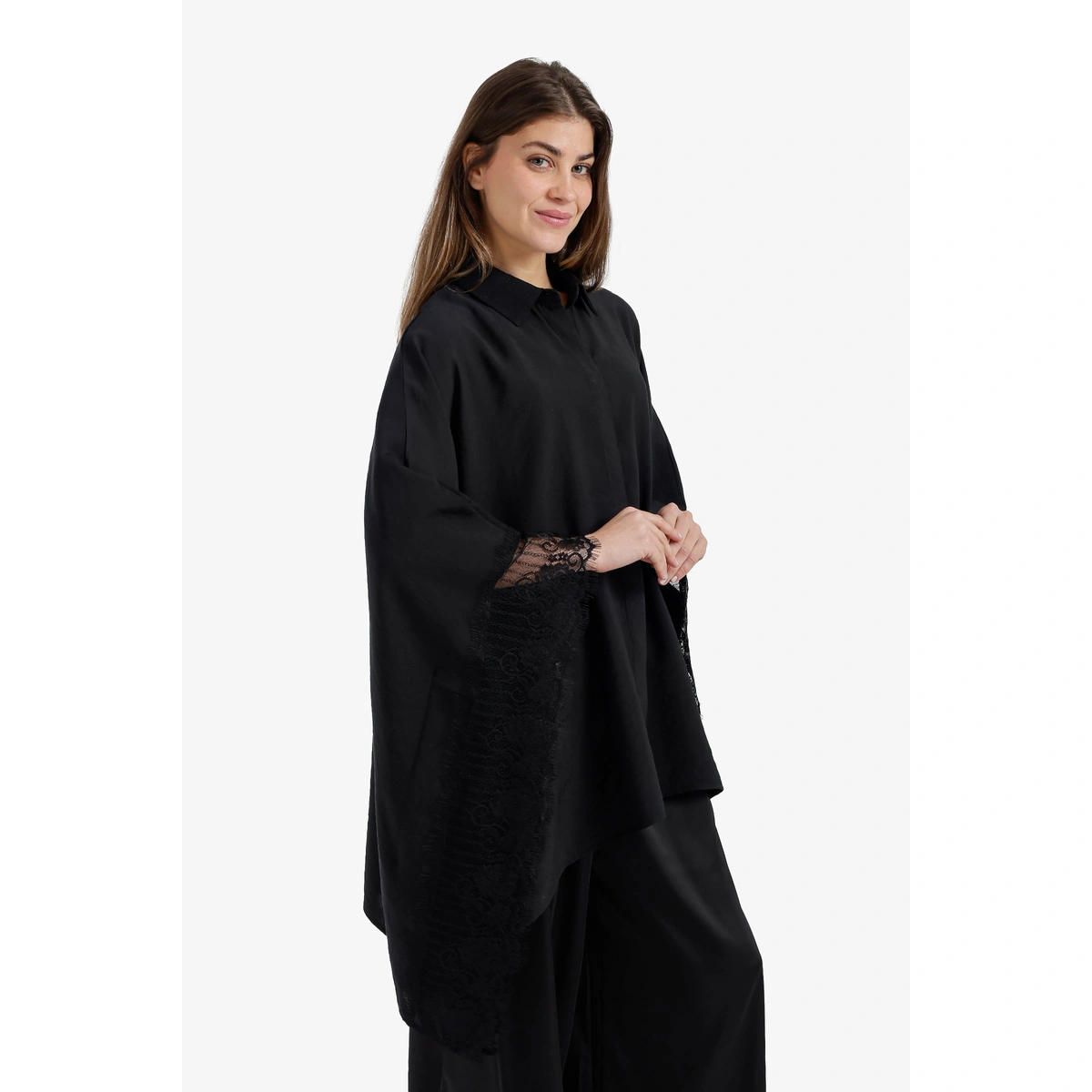 قميص بونشو باطراف دانتيل - Carina - 58690