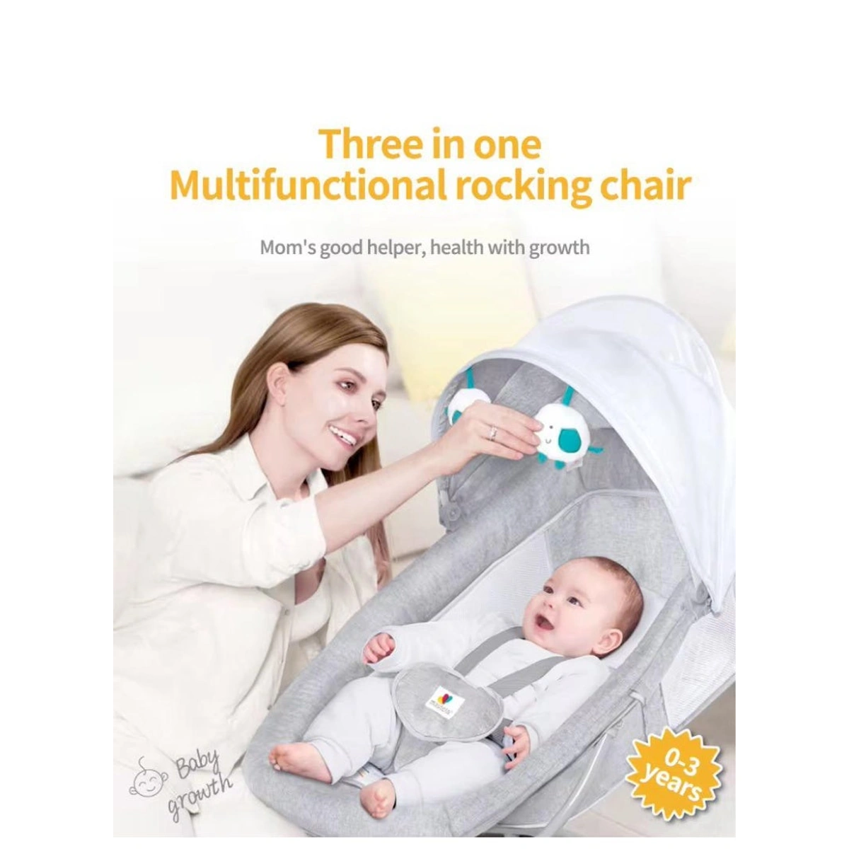 كرسي هزاز للأطفال 3*1 من ماستيلا