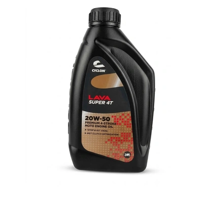 زيت محرك دراجات نارية سايكلون لافا سوبر 4T 20W-50 - 1 لتر