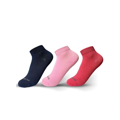 شراب اطفالي بناتي سوكيت من كلوزينا - 3 قطع - كحلي/ روز/فوشيا