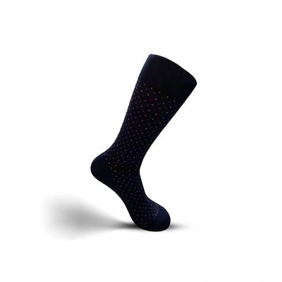 شراب رجالي كلاسيك طويل -  منقط كحلي