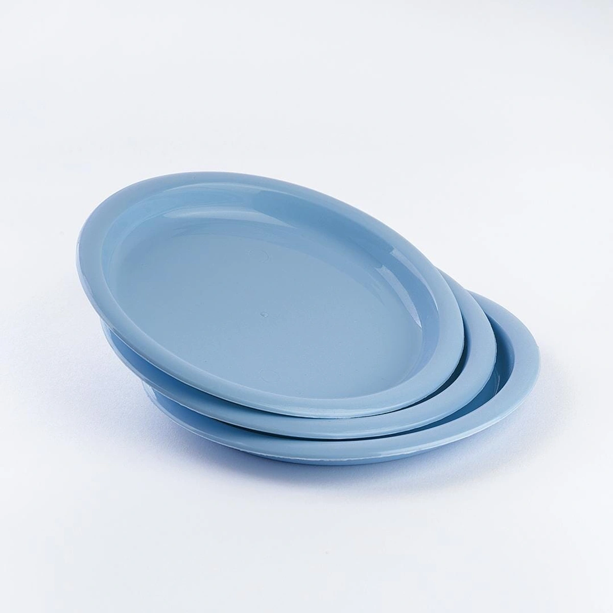 طبق مسطح للكيك والحلويات - 3 قطع - 18.5 سم