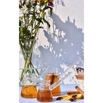 طقم كنك قهوة زجاج دبل جلاس - 3 قطع - 280/215/130