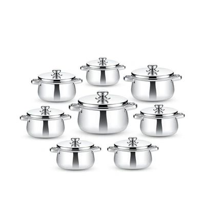 الزنوكى طقم حلة باور بلاس - 8 قطع - فضي