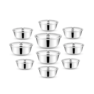 الزنوكى طقم حلة شاورمة - 10قطع - فضي