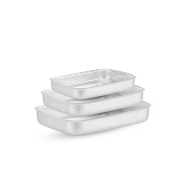 الزنوكى طقم طاجن - 3 قطع - فضي