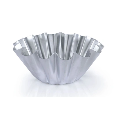 الزنوكى قالب بريوش الومنيوم مقاس 18 - فضي