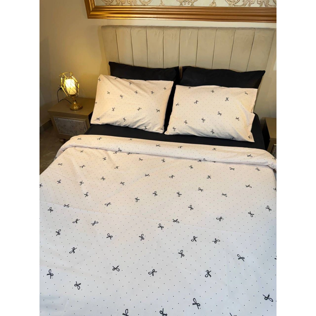 غطاء لحاف من يارلين - 180*230سم - شكل فيونكات