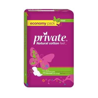 برايفت ماكسي فوط نسائية عادي عبوة اقتصادية - 16 فوطه