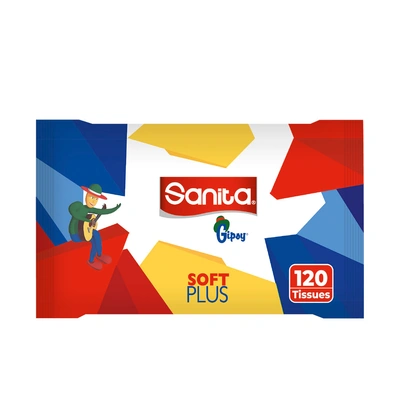 سانيتا جيبسي مناديل وجه - 120 منديل