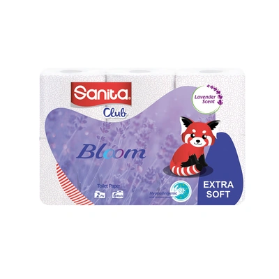 سانيتا كلوب ورق تواليت برائحه اللافندر - 280 منديل - 6 رول