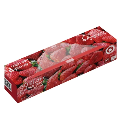 أكياس سوستة بسحاب منزلق من زي باك - 20 × 20 سم - 30 كيس