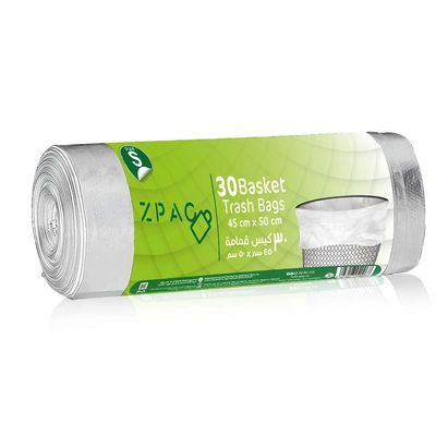 رول أكياس قمامة من زي باك - 45 × 50 سم - 30 كيس
