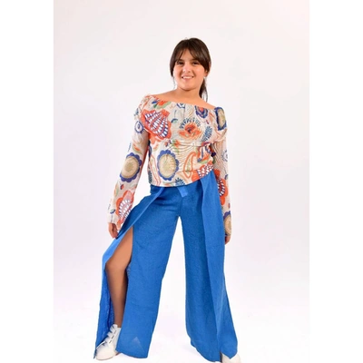 طقم بناتي بلوزة وبنطلون - 42755