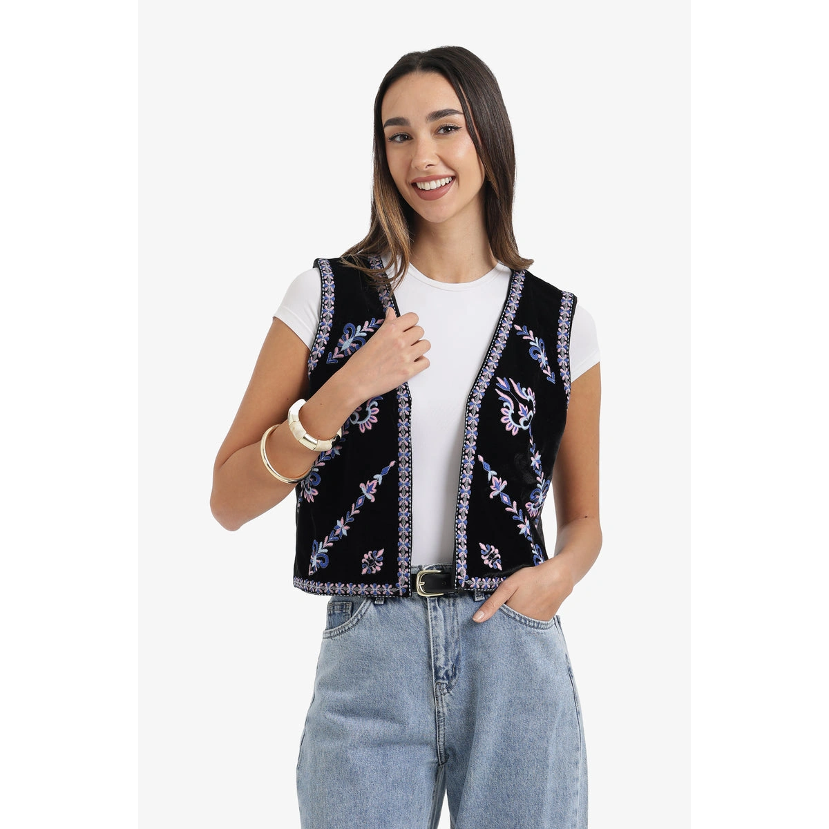 فيست قطيفة مطرز من كارينا 58606