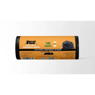 رول أكياس قمامة بيك باك - 10 أكياس - 70 سم * 90 سم