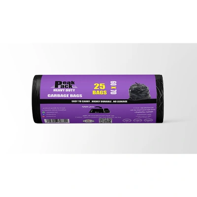 رول أكياس قمامة بيك باك - 25 كيس - 60 سم * 70 سم