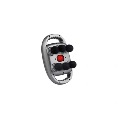 مسدس مساج و تدليك لاسلكيقابل لإعادة الشحن - 6 رؤوس - شاشة LCD FZ-60 (Grey)