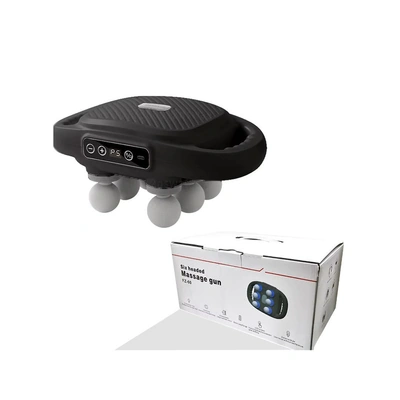 مسدس مساج و تدليك لاسلكي - 6 رؤوس شاشة LCD -أسود FZ-60 (Black)