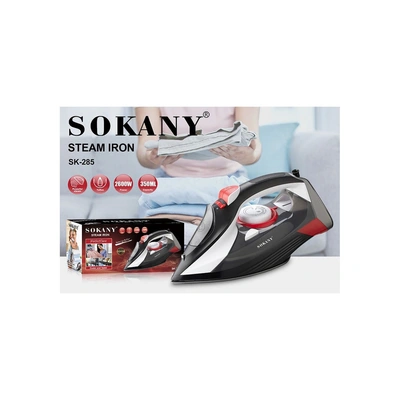 مكواة سيراميك بخار (جاف /بخار / بخاخ) 300 مل - 2600 وات - أسود SK-285