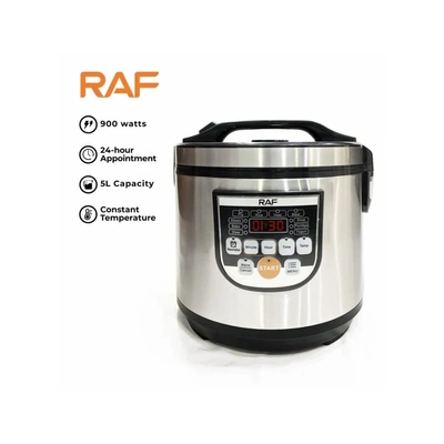حلة طهي أرز - 5 لتر - 900 وات - فضي R.178