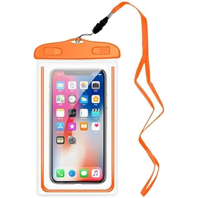 جراب موبايل واقى للمياه - برتقالي