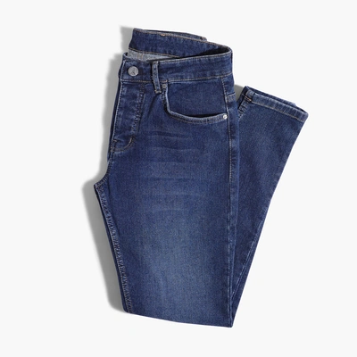 بنطلون سليم جينز رجالي - أزرق غامق