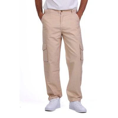 بنطلون كارجو جابردين رجالي - بيج