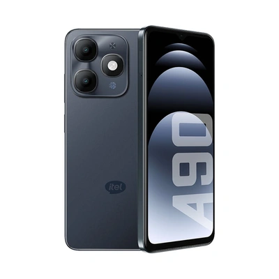 موبايل أيتل A90 - 3+5 / 64 - شريحتين - 4G - أسود متلألئ