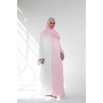 عباية ميكس حريمي كم طويلة - وردي