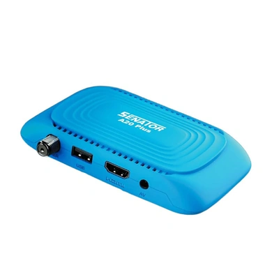 جهاز استقبال رقمي صغير HD - ريموت - A20 بلس - أزرق