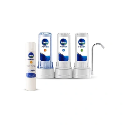 فلتر مياه تانك باور - 3 مراحل + خرطوشة إضافية