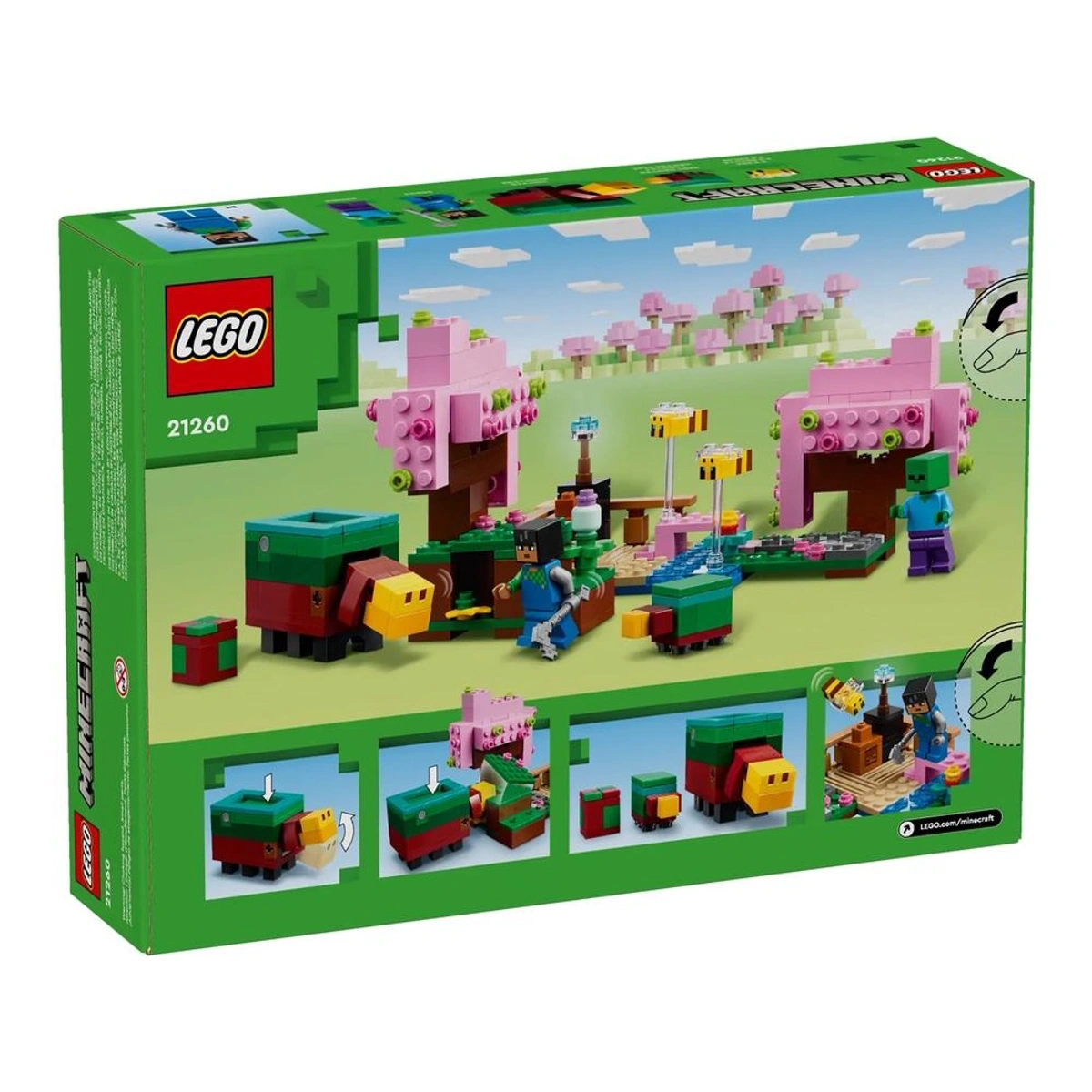 LEGO Minecraft Cherry Blossom Garden 304 Pieces Ages 8-14 - Model