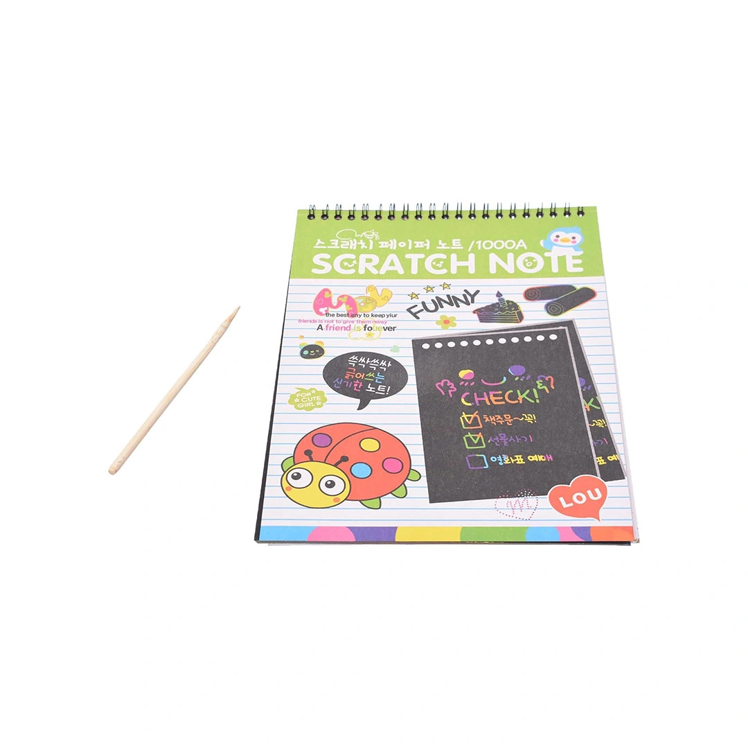 مذكرة رسم مع قلم خشبي للاطفال