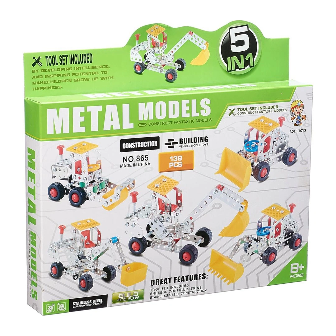 لعبة ميكانو بناء معدنية 5*1 - 139 قطعة