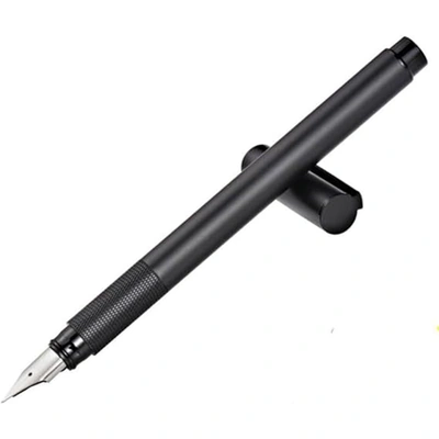 قلم حبر سائل تشينقوانغ أسود 0.38 مم معدني