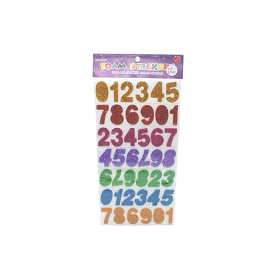 ملصقات حروف وأرقام وأشكال من الفوم - للأعمال الفنية