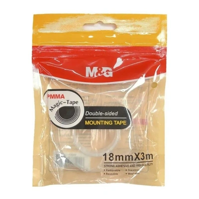 شريط لاصق شفاف من إم آند جي شينقوانج 18 مم x 3 م