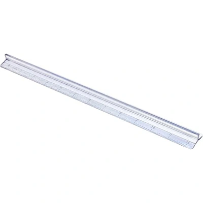 مسطرة 30 سم مع حامل من أرڨ للقياس الدقيق والرسم