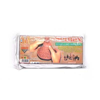 معجون تشكيل طين سميكس أسواني - 1000 جرام -بني