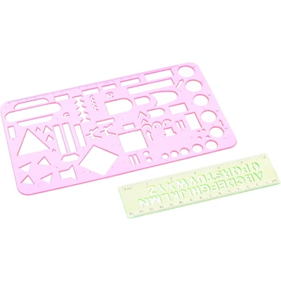 مسطرة إلكترونيات - 2 قطعة