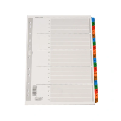 فواصل ورق من A الى Z