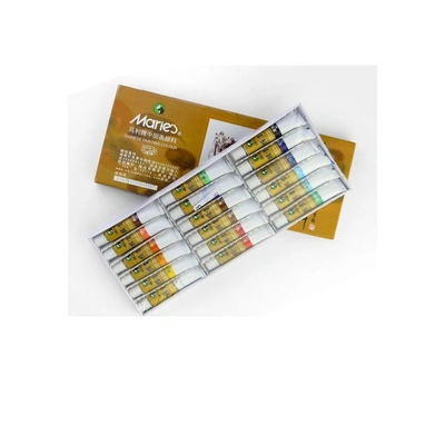 مجموعة ألوان زيتية ماري - 12 مل - 18 لون