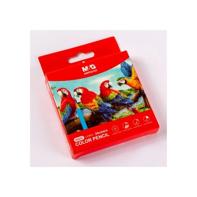 أقلام تلوين خشبية قصيرة - أم اند جي - 24 ًا