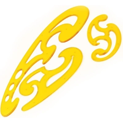 مسطرة منحنى فرنسي - 3 قطع